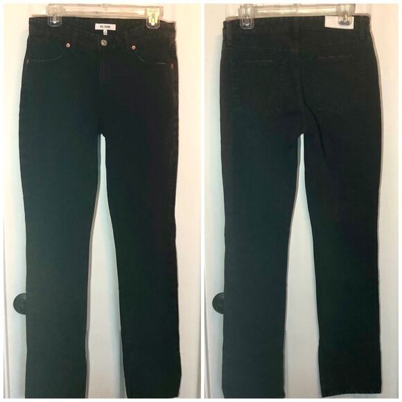 Re/Done Black Straight Leg Jeans - Picture 2 of 13